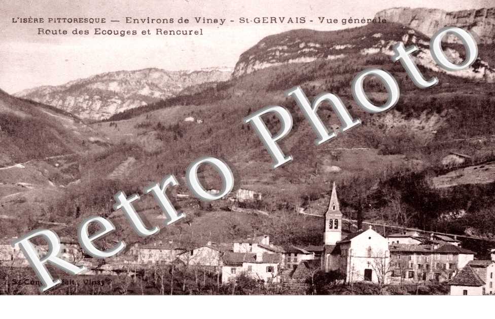 Vue generale, Route des Ecouges et Rencurel