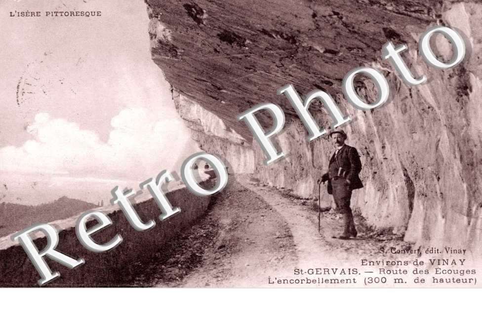 Route des Ecouges, l&#039;encorbellement