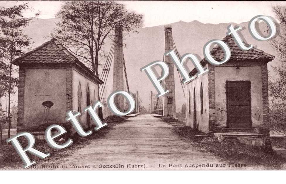le pont suspendu sur l&#039;Isere