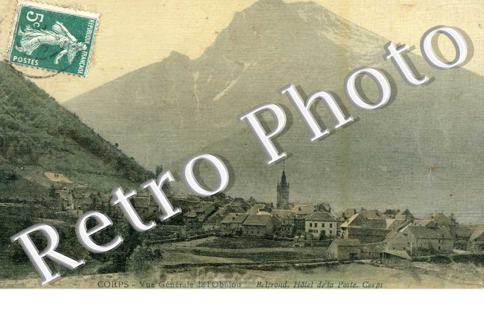 Vue generale de l&#039;Obbiou, Belfrond, Hotel de la Poste