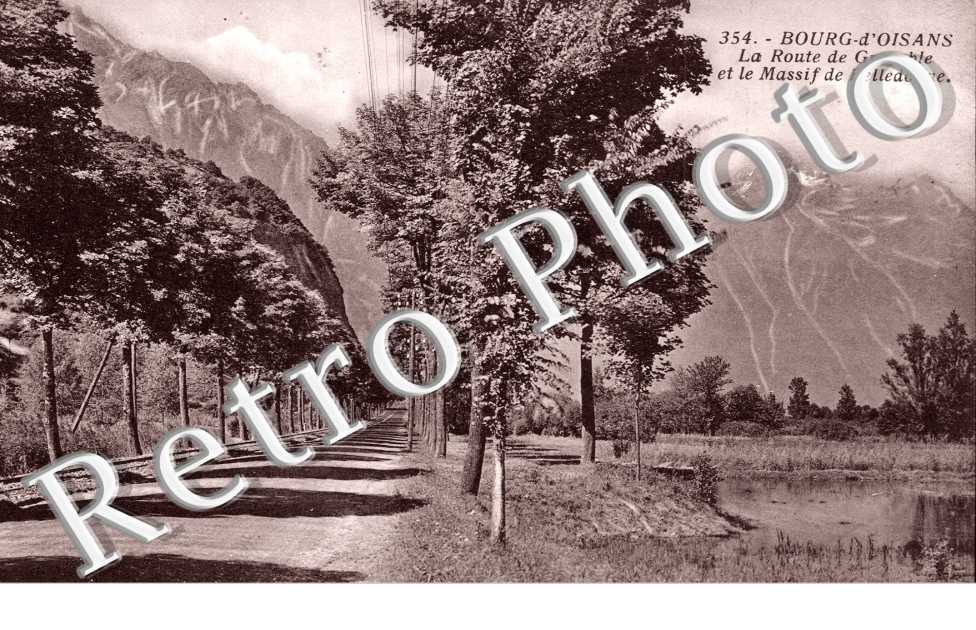 la route de Grenoble et le Massif de Belledonne