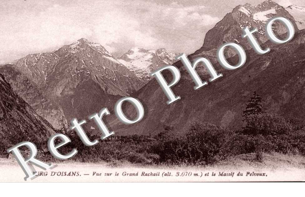 Vue sur le GrandRachail et le massif du pelvoux