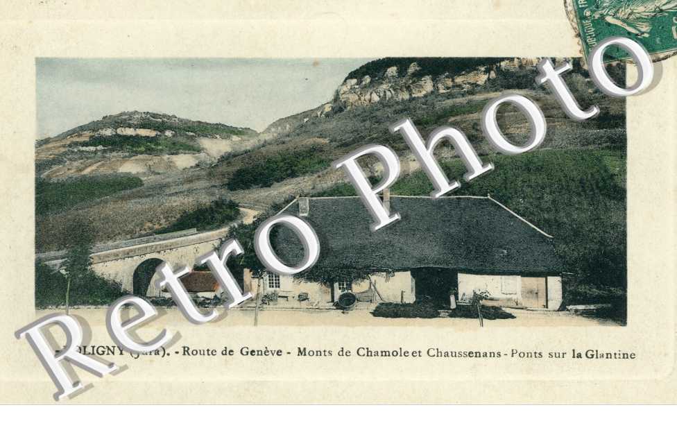 route de geneve, monts de chamole et chaussenans, ponts sur la glantine (couleur)