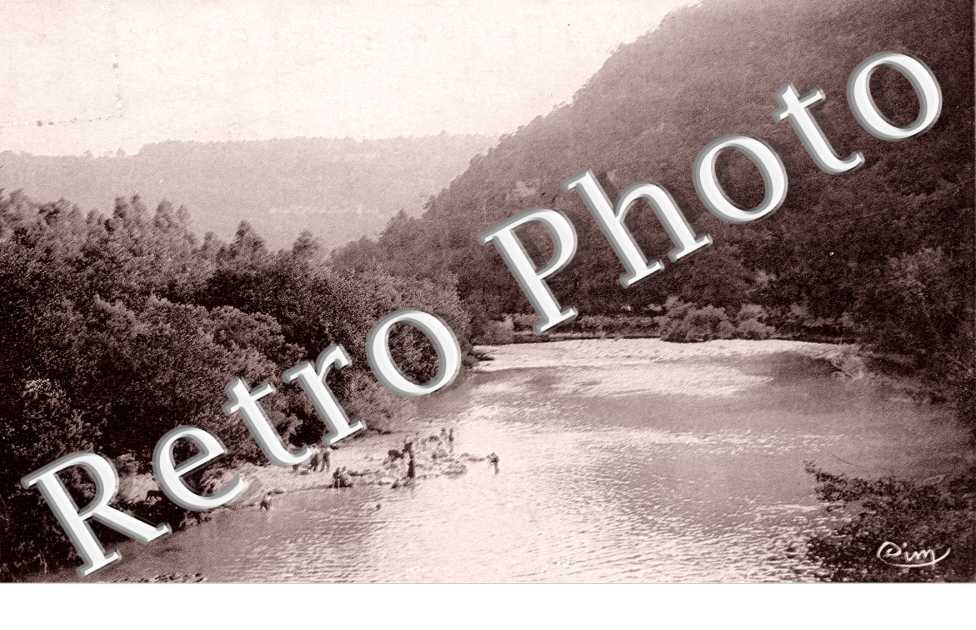 Baigneurs au Pont de la Pyle