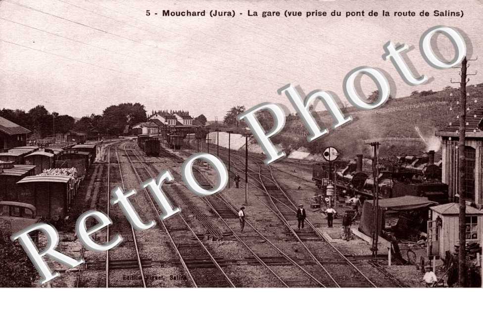 la gare (vue prise du pont de la route de salins)