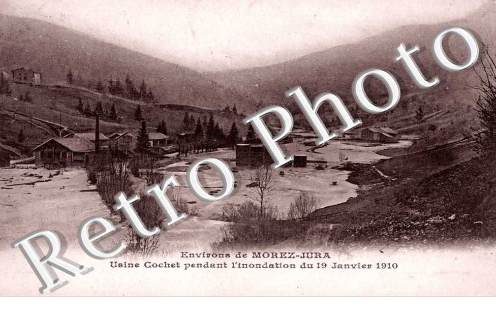 Usine Cochet pendant l&#039;inondation du 19 janvier 1910