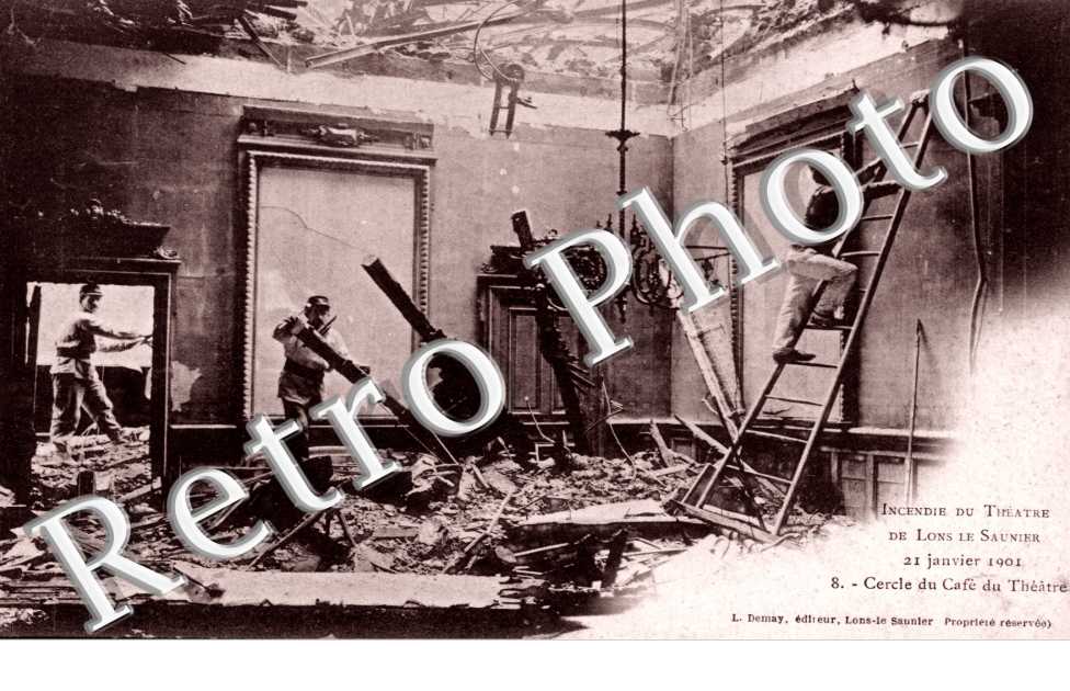incendie du theatre, 21 janvier 1901, cercle du cafe du theatre