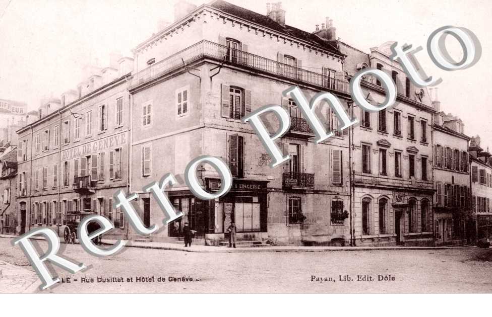 Rue Dusillet et Hotel de Geneve