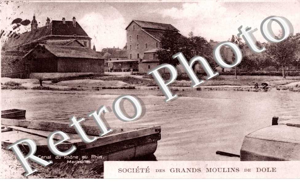 Societe des Grands Moulins de Dole, Canal du Rhone au Rhin, Magasins