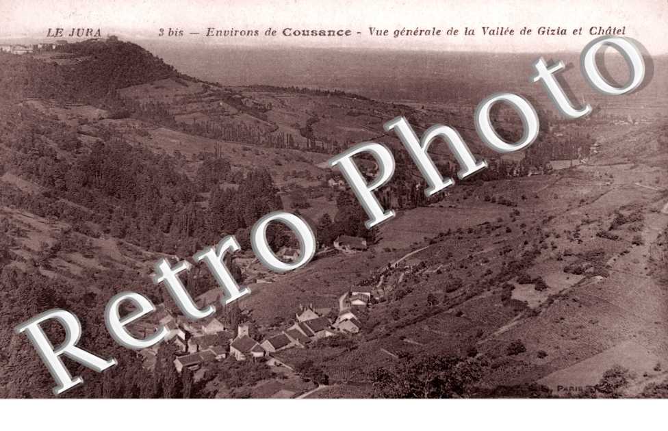 La Vue generale de la Vallee de Gizia et Chatel