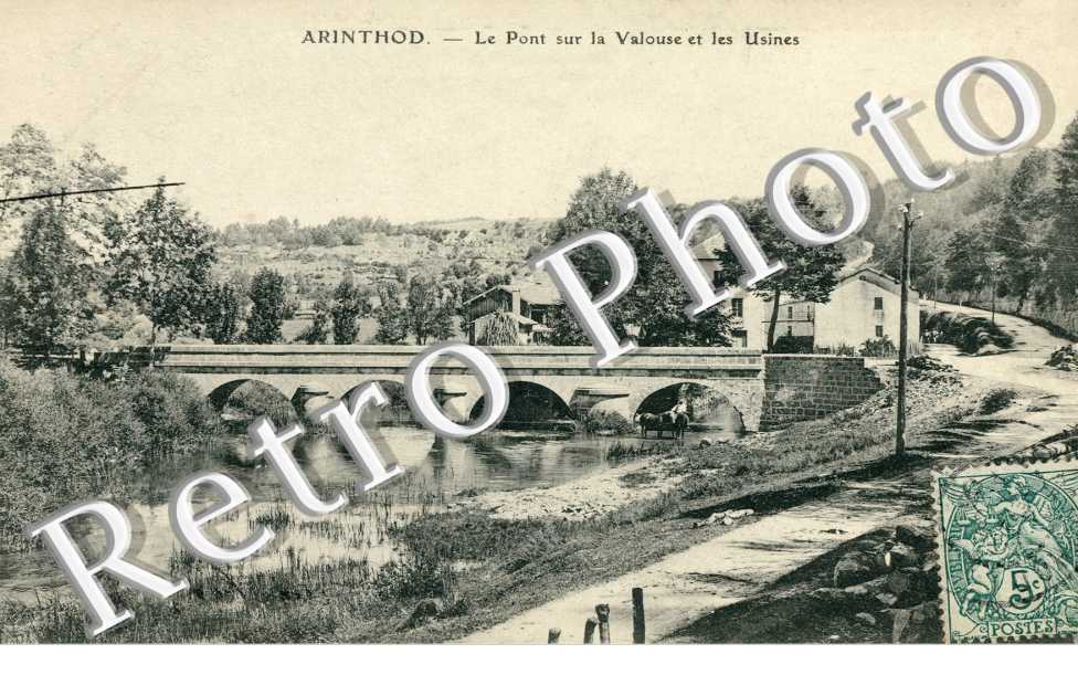 Pont sur la Valouze et les usines