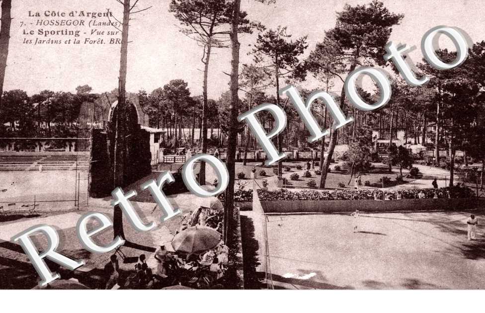Le sporting - vue sur les jardins et la foret