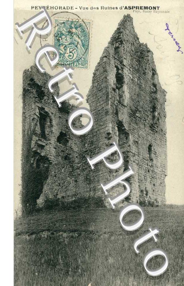 Vue des ruines d&#039;Aspremont