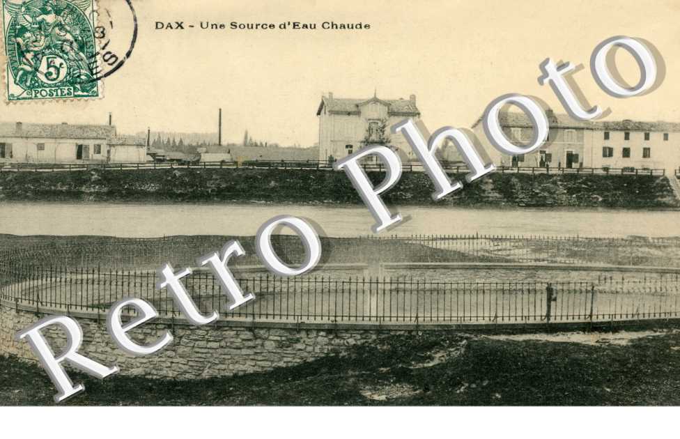 Une source d'eau chaude