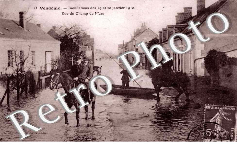 inondations des 19 et 20 janvier 1910, rue du champ de mars