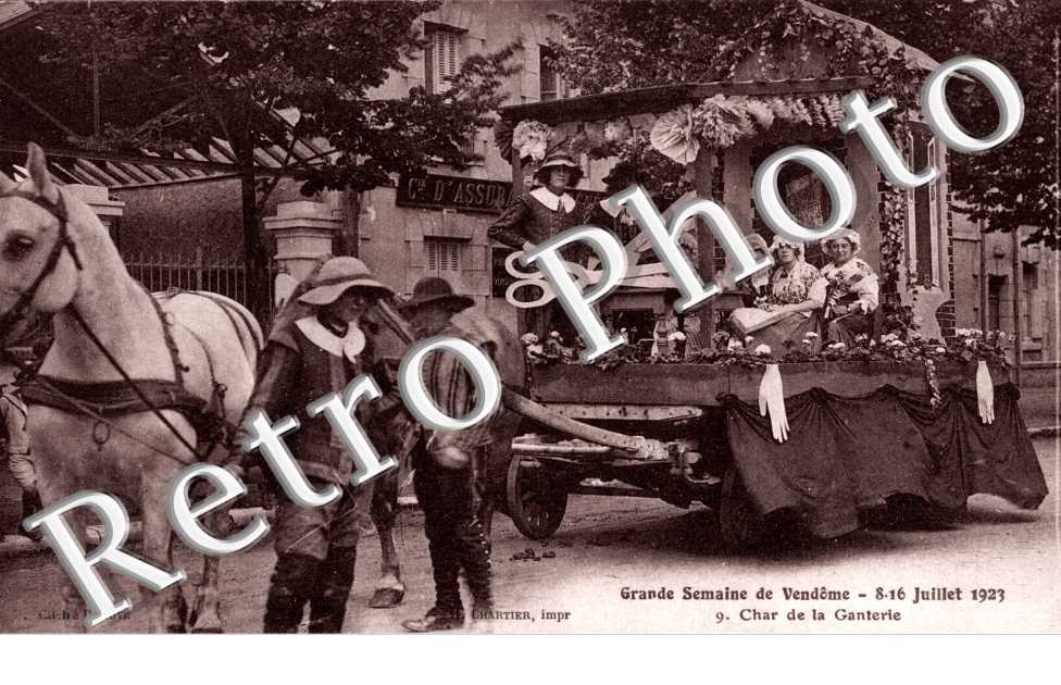 grande semaine de Vendome 8-16 juillet 1923  -  9 char de la ganterie