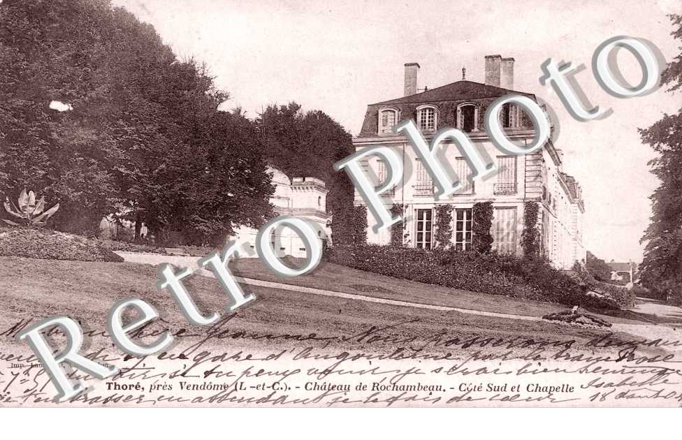 Chateau de Rochambeau cote sud et Chapelle