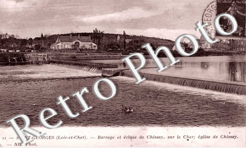Barrage et ecluse de Chissay