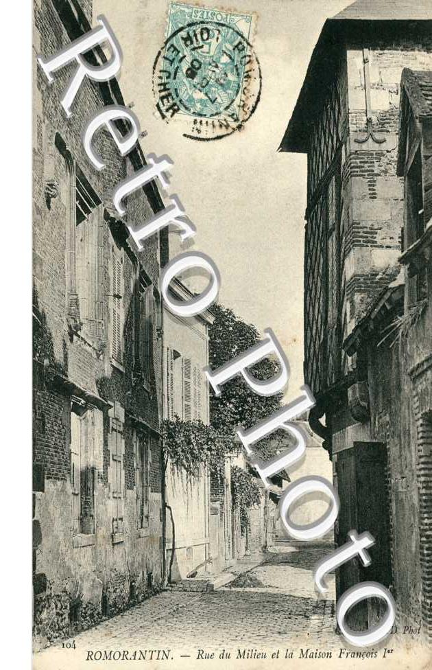 Rue du Milieu et la Maison Francois I