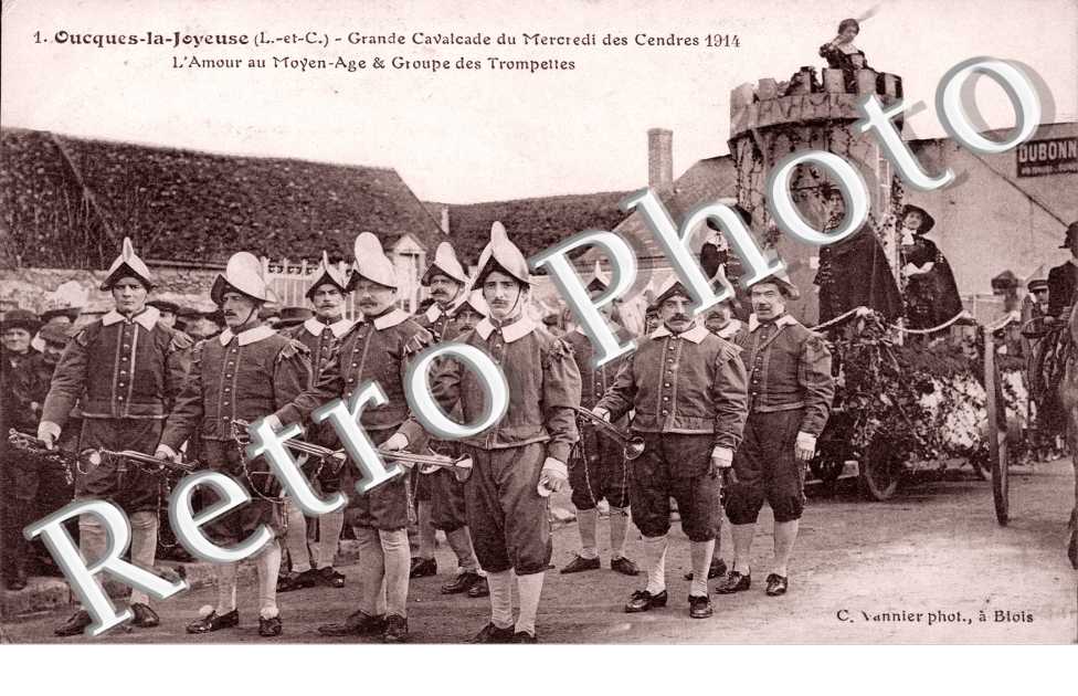grande cavalcade du mercredi des cendres 1914, l&#039;amour au moyen age et groupe des trompettes