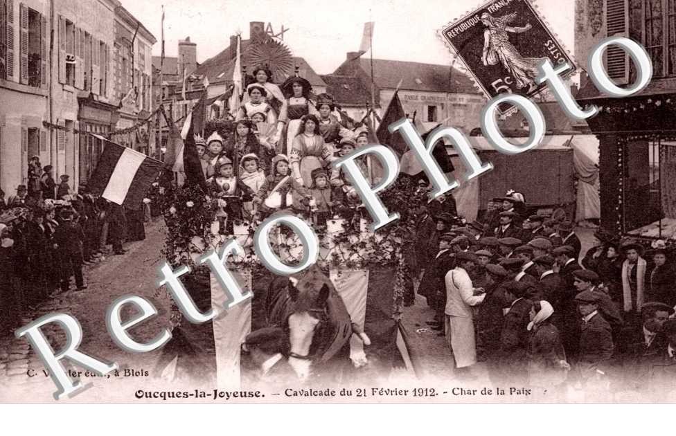 grande cavalcade du mercredi des cendres 1914, char de la paix