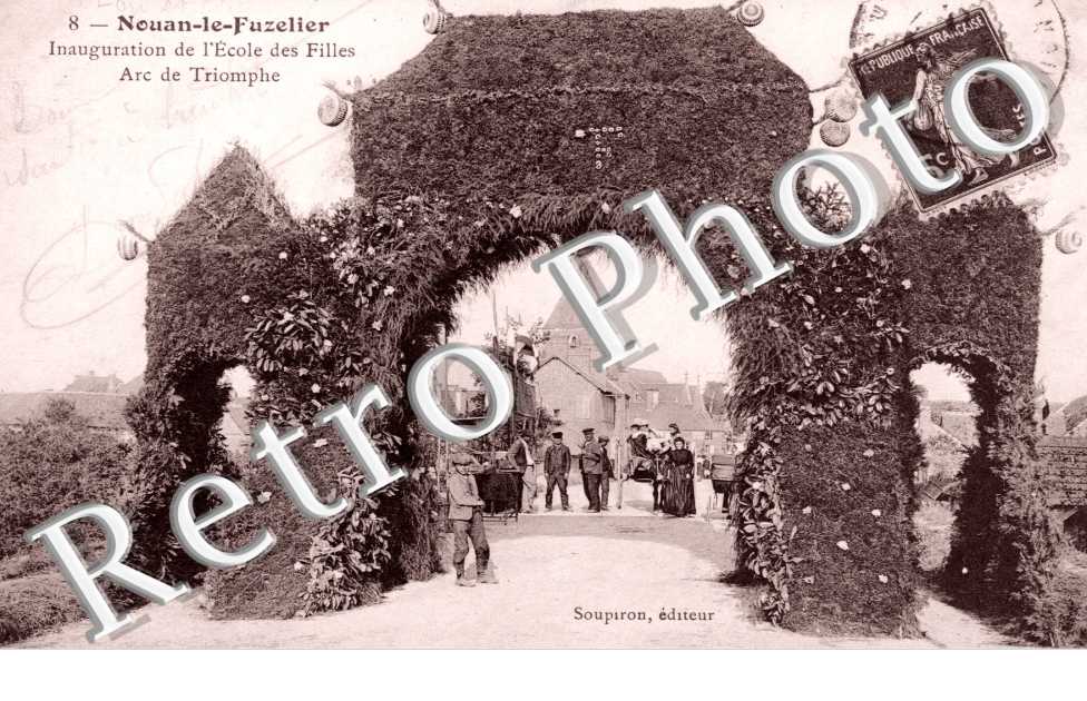 inauguration de l&#039;ecole des filles, arc de triomphe