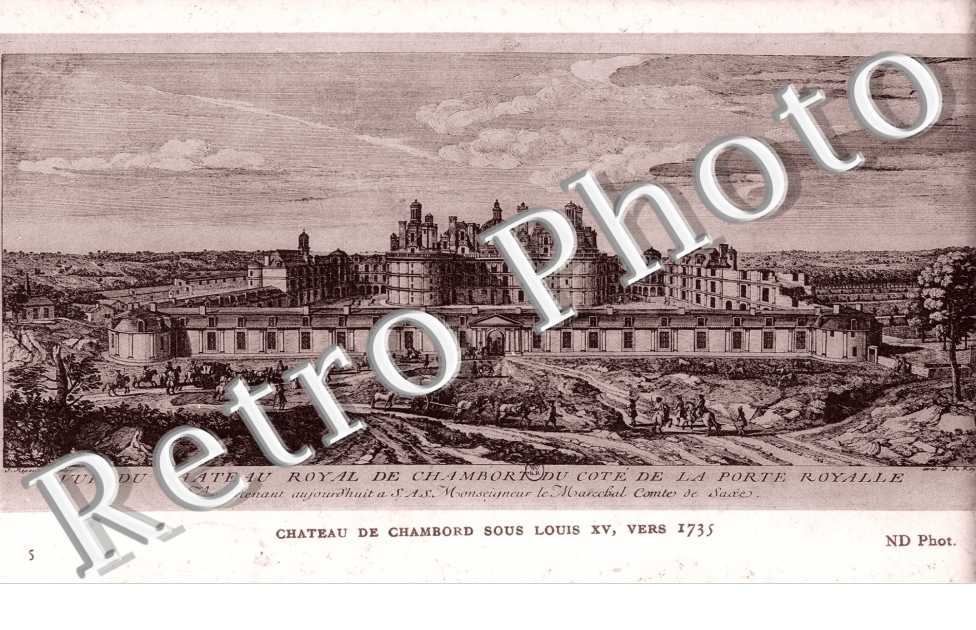 Chateau sous Louis XV vers 1735
