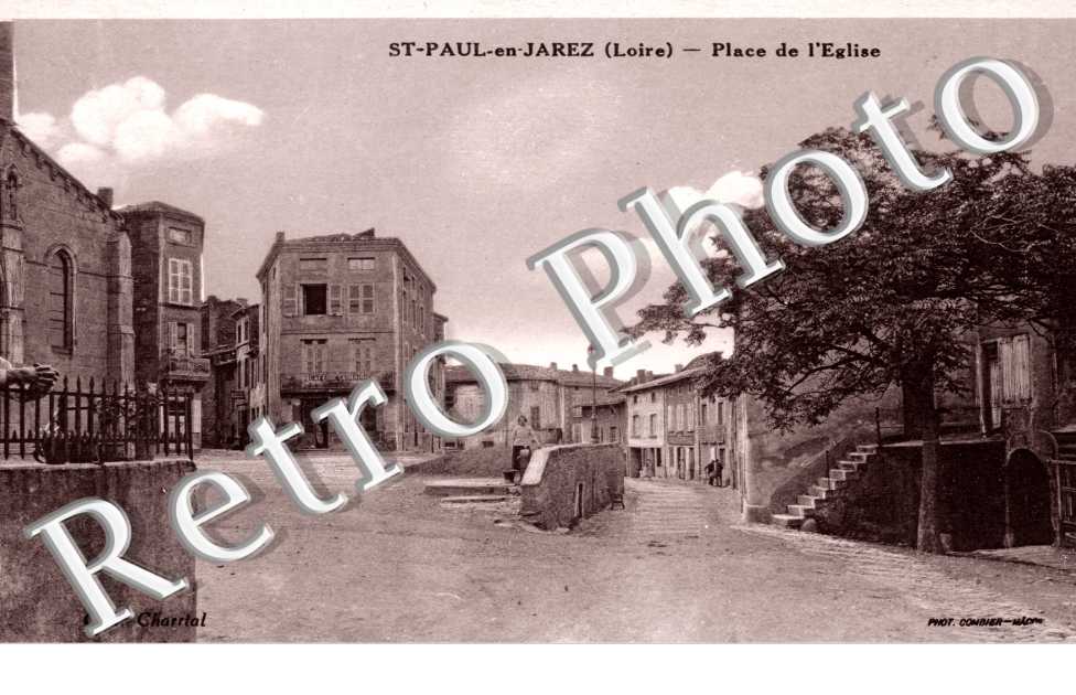 place de l&#039;eglise - carte couleur