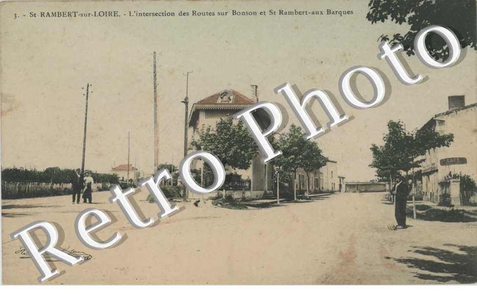 l&#039;intersection des routes sur Bonson et St Rambert aux Barques