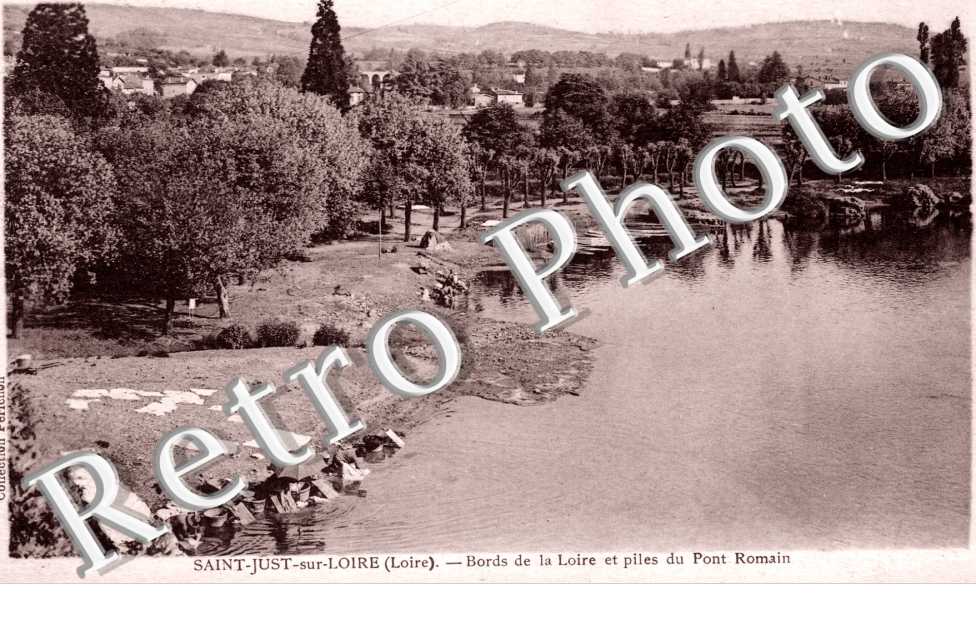 Bords de la Loire et piles du Pont Romain
