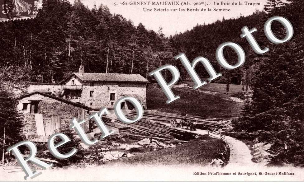 Le Bois de la Trappe - une scierie sur les bords de la Semene