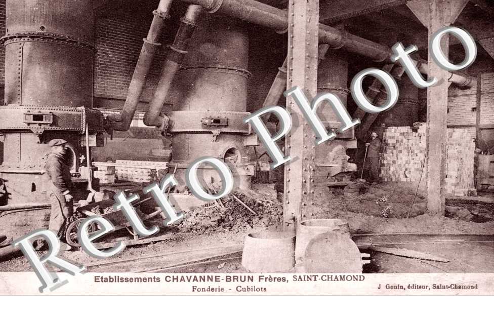 etablissement chavanne brun freres, fonderie, cubilots
