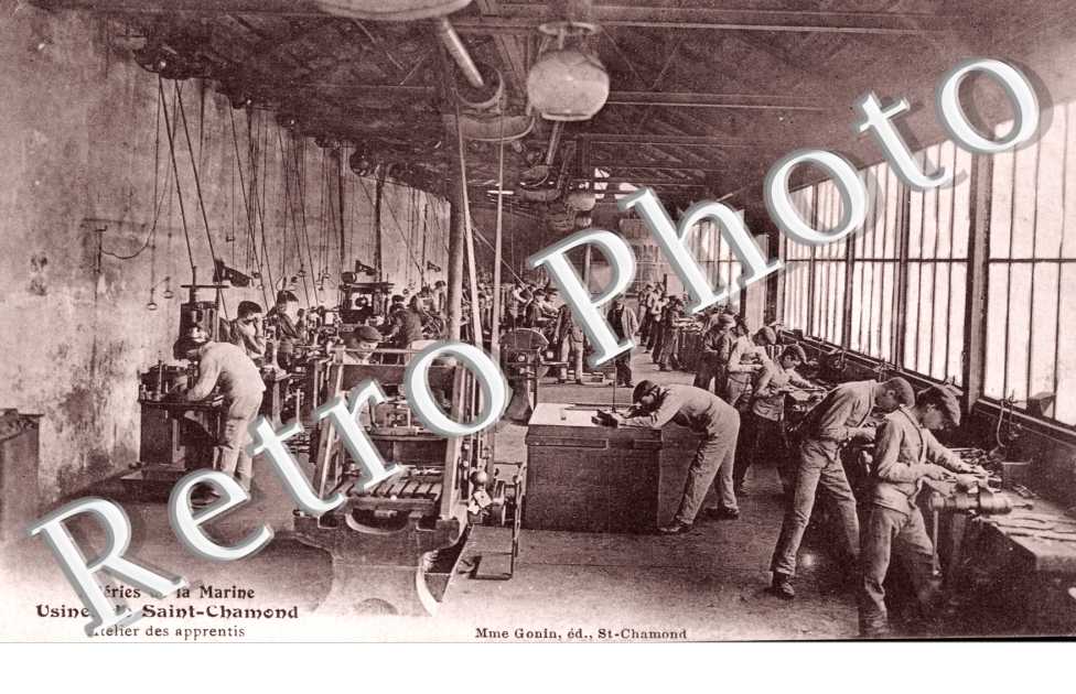 acieries de la marine, usines de Saint-Chamond - atelier des apprentis