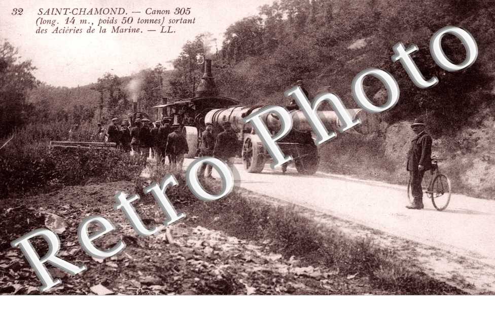 Canon 305 sortant des Acieries de la Marine