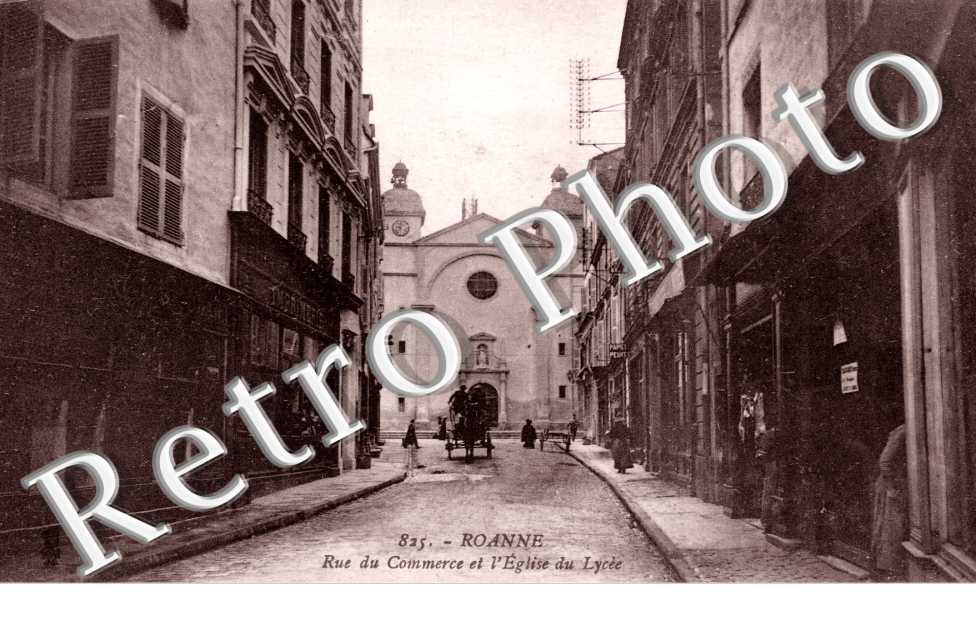 Rue du Commerce et Eglise du Lycee