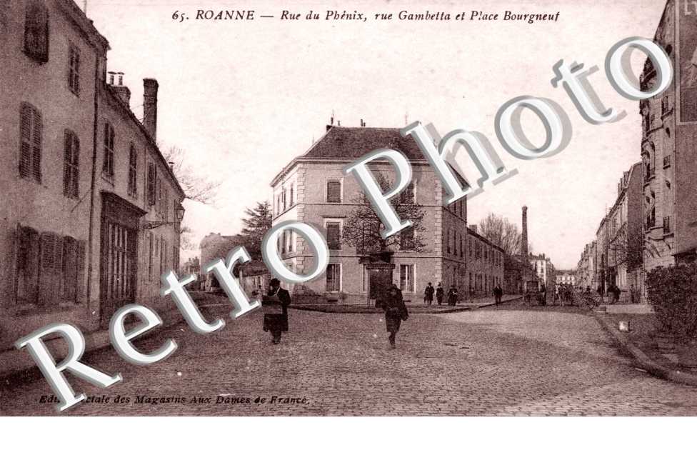 Rue du Phenix, Rue Gambetta et Place Bourgneuf