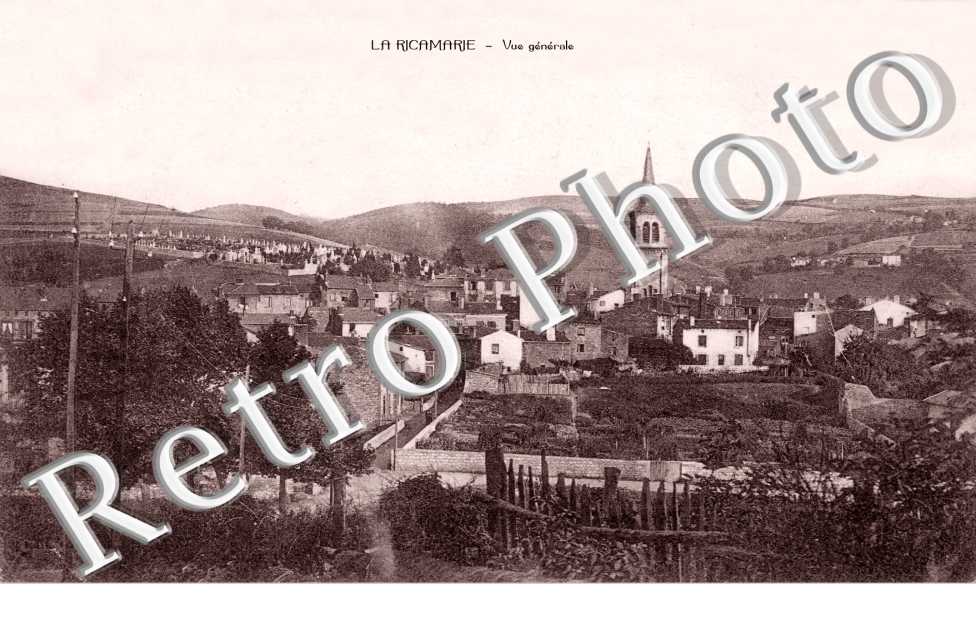 Vue generale et Eglise et Cimetiere