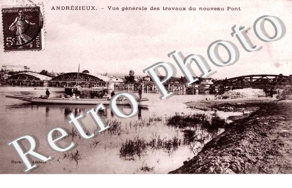 Vue generale des Travaux du Nouveau Pont