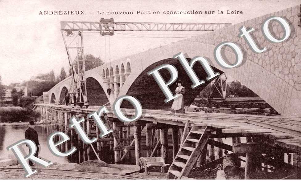 le nouveau pont en construction sur la loire