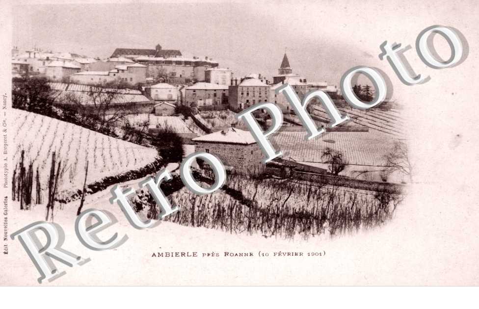 10 fevrier 1901 - vue generale sous la neige