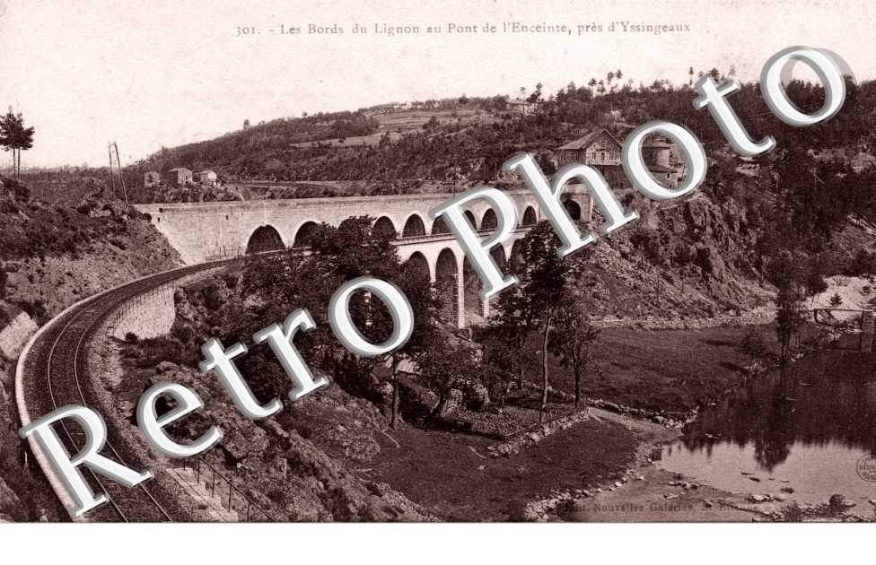 Les bords du Lignon au pont de l'Enceinte