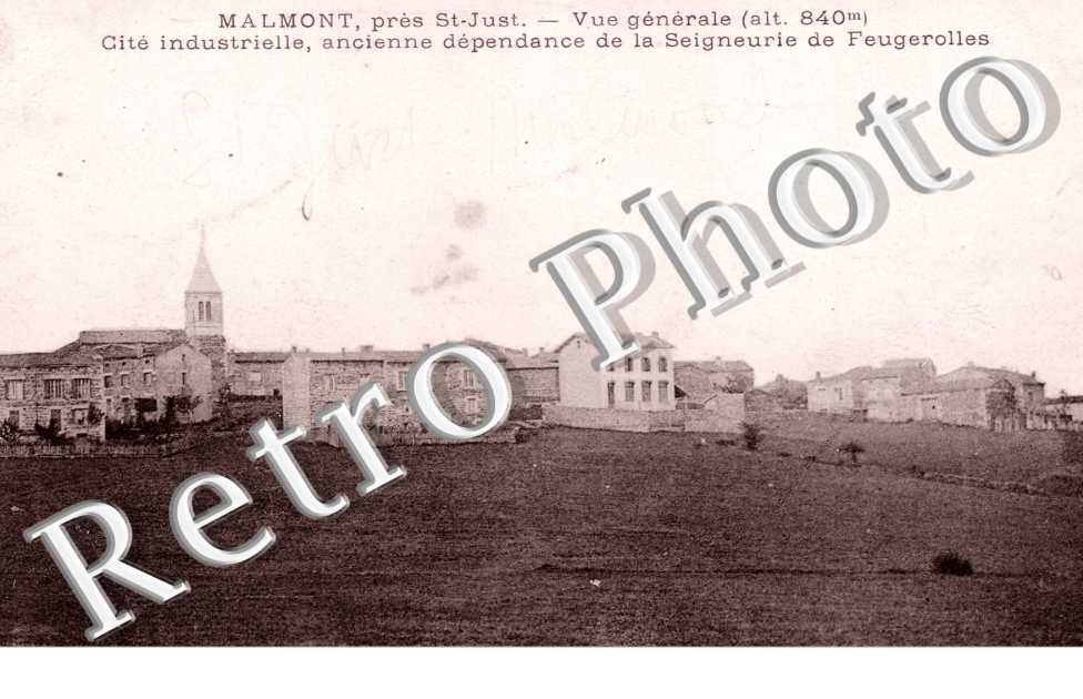 Malmont, Vue Generale, Cite Industrielle, ancienne dependance de la Seigneurie de Feugerolles