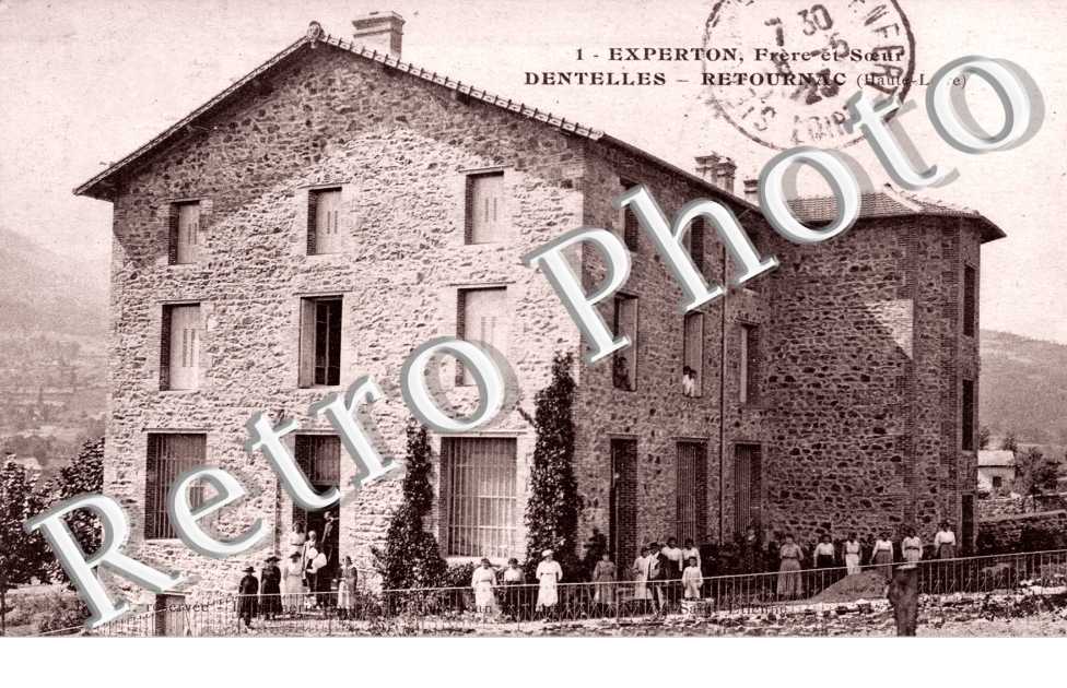 Experton, frere et soeur, dentelles - retournac