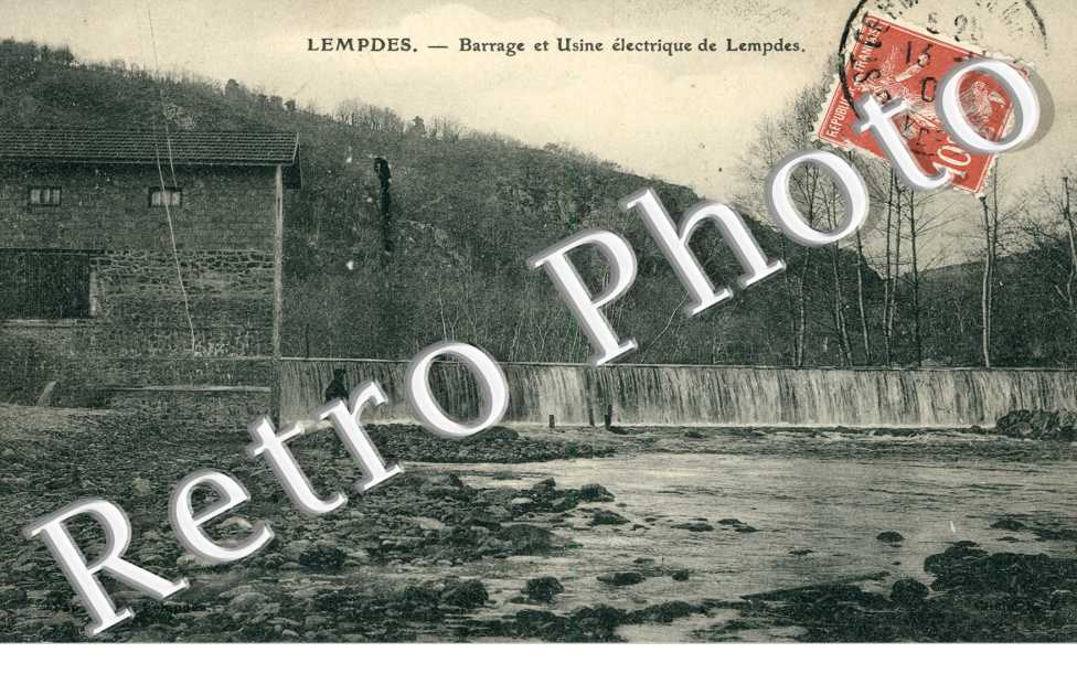 Barrage et usine electrique de Lempdes