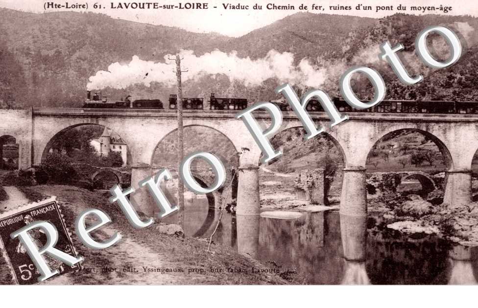 viaduc du chemin de fer, ruines d&#039;un pont du Moyen-Age