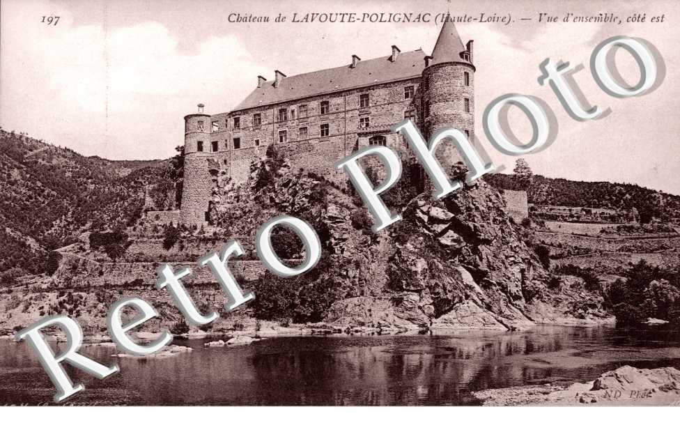 chateau de Lavoute-Polignac, vue d&#039;ensemble, cote est