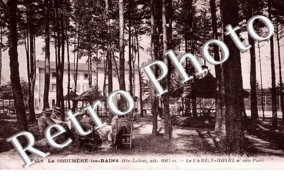 la Souchere-les-Bains, le family-hotel et son parc