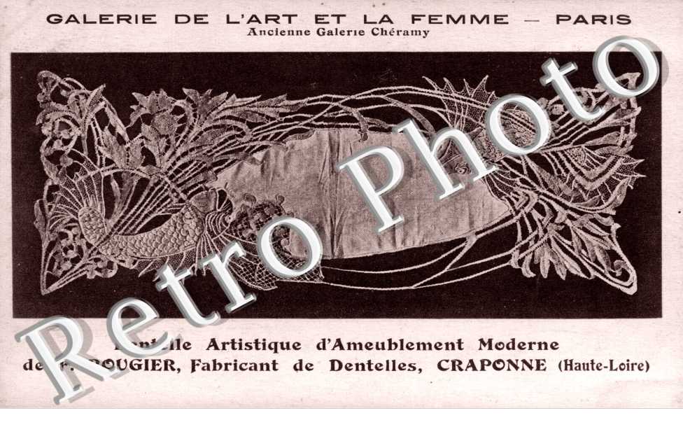 galerie de l'art et la femme, dentelle artistique d'ameublement moderne de F.Rougier