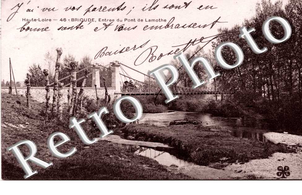 Entree du pont de Lamothe