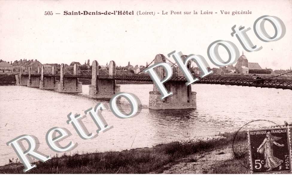 le pont sur la Loire, vue generale